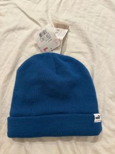 Puma Blue Knit Beanie