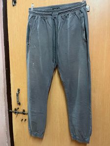 Zudio Grey Joggers Lower For Men