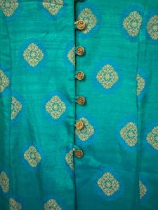 Elegant blue green suit