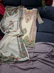 Elegant Floral Print Kurta Set xl