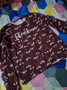 Floral Print Long Sleeve Top