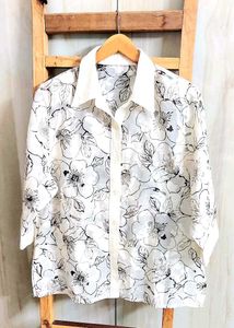 Organza Printed Shirt Size-44