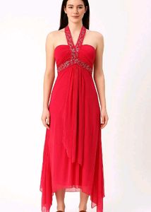 Stunning Red Halter Neck Dress ✨