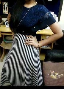 Stylish Striped Maxi Dress