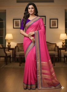 Elegant Pink Saree