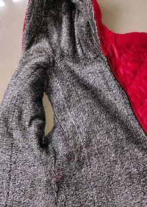 Red &amp; Grey Dual half jacket with FREEGIFT