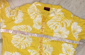Yellow Floral Print Kurta