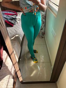 Black & Blue Leggings Combo