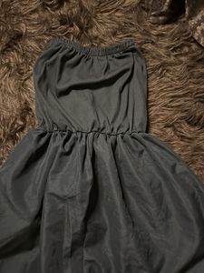 Cute Black Tube Romper Dress