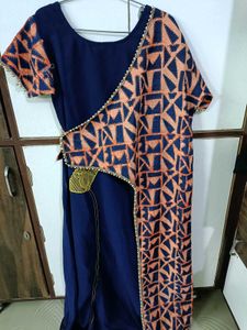 Elegant Blue Printed Kurta