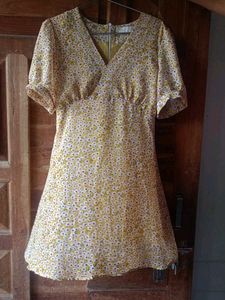 Floral V-Neck Mini Dress