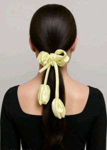 Satin Tulip Hair Tie