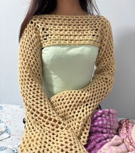 Mermaid Sleeved Bolero Shrug (Crochet)🌷🧜‍♀️
