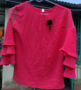 Ruffle Sleeve Top