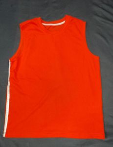 orange  Sleeveless T-Shirt