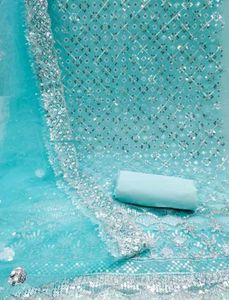 Aqua Blue Dress Material