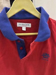 US Polo Red Casual Wear Tshirt