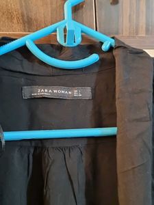 ZARA Black WRAP TOP