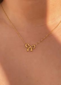 Gold Bow Necklace for Girl’s