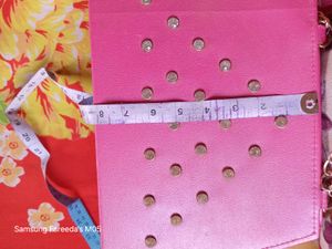 Leather Bag Pink Color