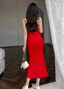 Red Floral Bodycon Dress