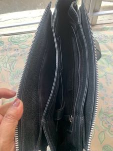 Black Leather Handbag