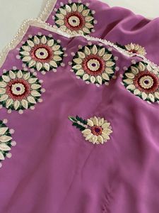 Beautiful Embroidery Saree