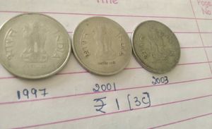 Vintage Indian Rupee Coins