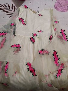 Floral Embroidered Party Dress