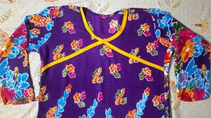 Women Beautiful Stylish Purple Kurti 💜 ✨️