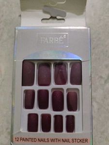 dark violet shade nails