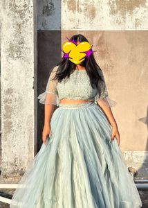 Party Dress Top and Long Skirt