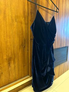 Blue Velvet Sexy Dress