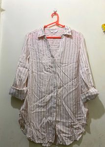 Striped Button-Down Top till 38 made in vietnam