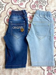 Denim Shorts 6-7 Years Boy Or Girl Blue