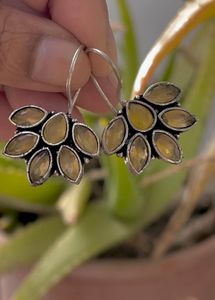 Stone Hook Earring
