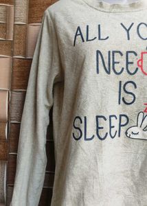 Cute Sleepy Graphic Tee Sweater