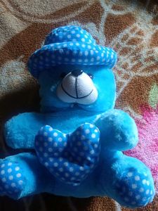 Blue Teddy Bear with Hat