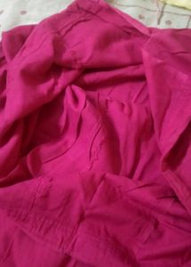 Pink Pleated Skirt Petticoat
