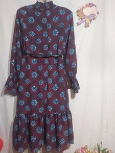 Floral Print Midi Dress