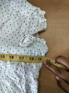 White Cotton Top M Size/ Tops For Rs.99 Only