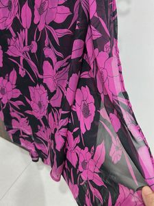Floral Print saree no blouse