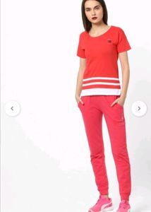 Striped Drop Shoulder Cotton Tshirt