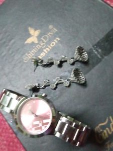 Watch &amp; Earring Set