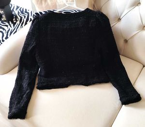 Korean Sequines Crop Tweed Jacket/ Blazer