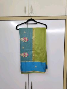 Silk Saree With Bud Work
