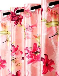 Pack Of 4 Floral Print Window Curtains