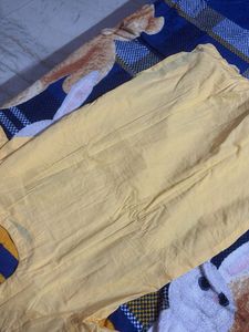 Yellow Embroidered Kurta