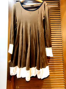 Princess Cut Brown Dress