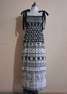 Black &amp; White Maxi Dress